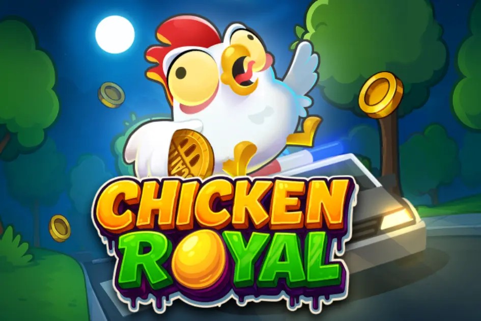 Chicken Royal logo by InOut at Robocat Casino