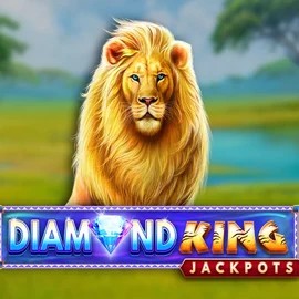 Jackpots logo of Diamond King Jackpots from SpinPlay Games at Robocat Casino