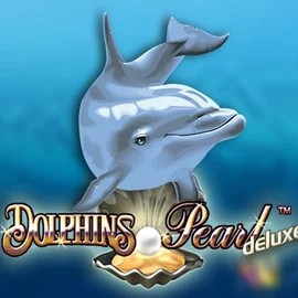 Dolphins Pearl Deluxe slot visual from Novomatic available on robocats.ca