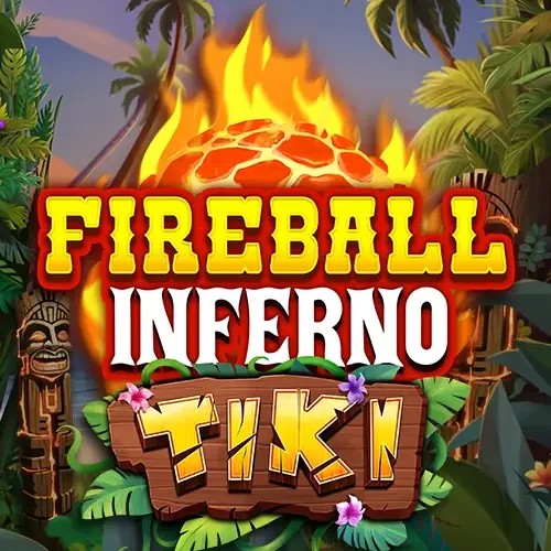 Fireball Inferno Tiki by NetEnt, showcased at robocats.ca – game logo