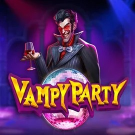 Vampy Party logo – Slots by Pragmatic Play at Robocat Casino